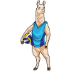 Llama Volleyball Player Volleyball