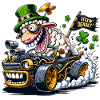 Leprechaun Sheep St Patrick's Day Car