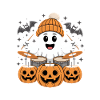 Drôle Ghost Drums Citrouille Halloween