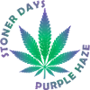Stoner Days Cannabis Leaf Illustration