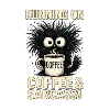 Läuft mit Kaffee & Sarkasmus – Lustiges Kaffeelieb