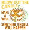 Spooky Halloween Pumpkin with Candle
