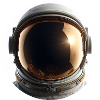 Astronaut helmet in sunlight