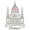 Budapest, Hand Drawing Parliament Building, Hungary