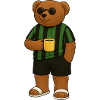 Green-black Bear