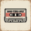 Cassette with inscription