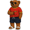 Spanien-Bär im Fußballkostüm