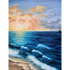 Dawn over Stormy Seas Painting