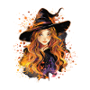 Spooky Pin-up Witch Halloween