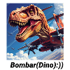 Dinosaur Naziem with airplane motif