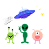 Alien greeting