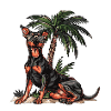 Chien Doberman Été