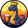 Dinosaur brontosaurus beer