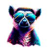 Dj Lemur with Sunglasses T-Shirt