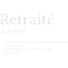 Retraité définition Adjectif pétanque