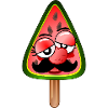 CREAM WATERMELON MAN MUSTACHE