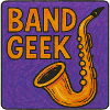 Band Geek Saxophone Illustration