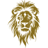 Golden Lion Face