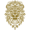 Lion Face Mandala