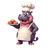 Cooking Hippo Cookbook Chef