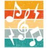 Music Notes Retro