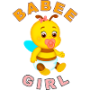 BABEE Fille avec texte