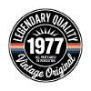 Millésime 1977 Logo de qualité