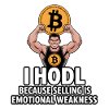Bitcoin HODL Motivational Design