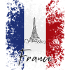 I love France, flag of France