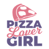 Fille qui aime la pizza