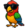 Parrot Sunglasses Comic