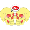 Divertenti teschi parlanti - Creepy Hello Design