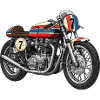 Old school motorcycle