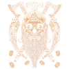 Valhalla Sigil Viking Kranium Skelet Goth