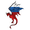 Flag of Russia - Russia - Dragon Silhouette