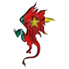 Flag of Cameroon - Cameroon - Dragon Silhouette