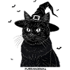 Purranormal Black Cat Halloween Design
