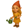 Zwergin mit Gießkanne