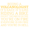 Volcanologue à vélo Volcanologie