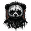 Black metal Panda