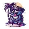 Igel Insel Palme