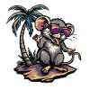 Maus Insel Palme
