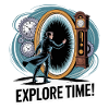 Explore Time Surreal Clock Design