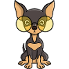 Charming Chihuahua with Glasses Illustration