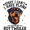 Expressive Rottweiler Dog Illustration