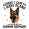 German Shepherd Illustration on Apparel