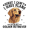 Golden Retriever Joy Illustration