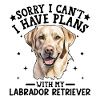 Lebhafte Labrador-Porträtillustration