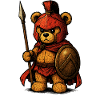 Spartan Teddy Bear - Geek Humor