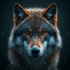 Majestic Wolf with Fire View